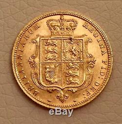 1/2 Gold Sovereign Half 1885 Queen Victoria Great Britain London Münze Coin Rare