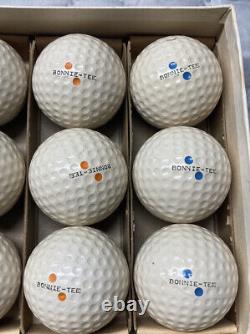 12 Vintage Bonnie-Tee Double Dot Golf Balls Great Britain Rare
