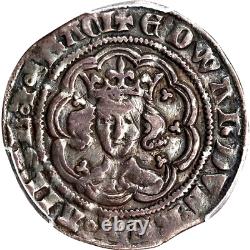 1361 1369 Great Britain 1/2 Groat, Edward III, PCGS VF Details, S-1620, Rare