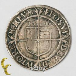 1562 Great Britain Six Pence, Third Issue, Pheon Mint Mark Silver Coin, Rare