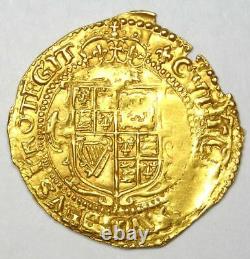 1625 England Britain Gold Charles I Crown G1C AU Details Rare Gold Coin