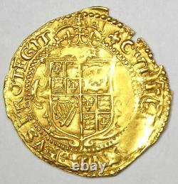 1625 England Britain Gold Charles I Crown G1C AU Details Rare Gold Coin