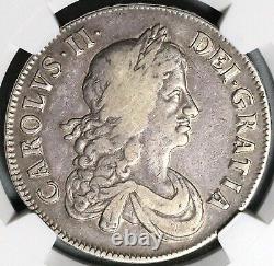 1670 NGC VF 30 Charles II Crown Rare England Great Britain Coin (23041101C)