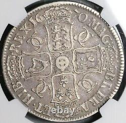 1670 NGC VF 30 Charles II Crown Rare England Great Britain Coin (23041101C)