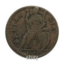 1674 AD King Charles II Great Britain Farthing Rare Obverse Doubling Error