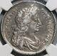 1674 Ngc Vf 25 Charles Ii 1/2 Crown Rare Great Britain Silver Coin (23030301c)