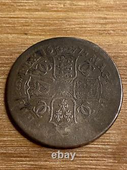 1675 Great Britain Half Crown Silver Coin King Charles II Rare Issue