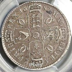 1682 PCGS VF 30 Charles II 1/2 Crown Rare Great Britain Silver Coin (21010602C)