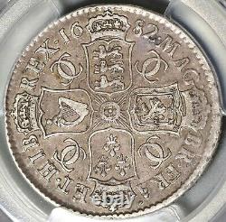 1682 PCGS VF 30 Charles II 1/2 Crown Rare Great Britain Silver Coin (21010602C)