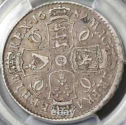 1682 PCGS VF 30 Charles II 1/2 Crown Rare Great Britain Silver Coin (21010602C)