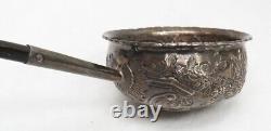 1714 1830 Silver Great Britain Georgian Toddy 1562 Sixpence Rare Coin Ladle