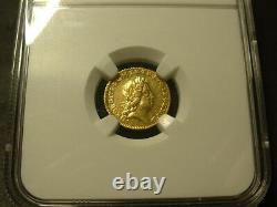 1718 Great Britain Quarter Guinea Gold Coin Ngc A/u-58 Rare Gold