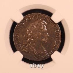 1723 Great Britain Silver Shilling 2nd Bust South Sea Company -NGC AU58! Rare