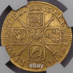 1726 Great Britain Guinea Gold Coin Certified NGC XF Details Very Rare SL430