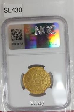 1726 Great Britain Guinea Gold Coin Certified NGC XF Details Very Rare SL430