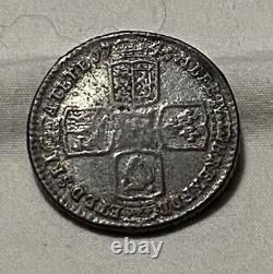 1745 George II 1/2 Crown Great Britain Rare Silver Coin