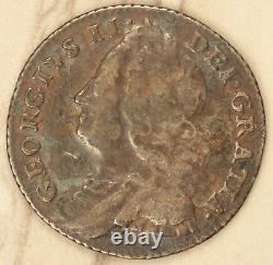 1757 Great Britain Silver 6 Pence KM 582.2 George II SILVER RARE IN HIGH GRADE