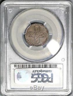 1758/7 PCGS MS 63 George II 6 Pence Great Britain Rare Mint State Coin 17070601D