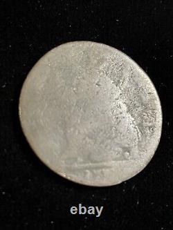 1770 1775 Great Britain ½ Penny King George III Coin Partial Date KM# 601 Rare