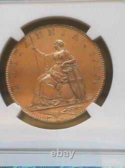 1788 Great Britain George III 1/2 Penny Gilt Pattern NGC Proof 62 Cameo Rare