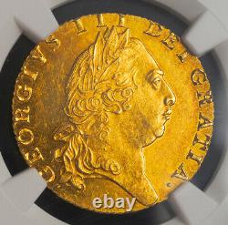 1793, Great Britain, George III. Rare Gold Guinea Coin. Better Date! NGC MS-61
