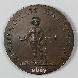 1793 Great Britain Warwickshire County Knaves Conder Halfpenny D&H 56 Rare