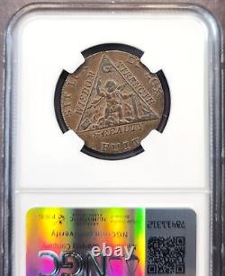 1794 Great Britain 1/2 Penny D&h 370a Middlesex Masonic Token Ngc Au 55 Bn Rare