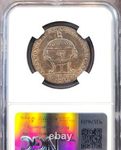 1794 Great Britain 1/2 Penny D&h 39 Somersetshire Heath Bath Ngc Au 58 Bn Rare