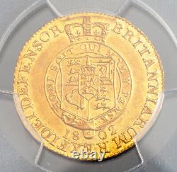 1801, Great Britain, George III. Rare Gold 1/2 Guinea Coin. Pop 4/4! PCGS AU-58