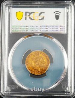 1802, Great Britain, George III. Rare Gold 1/2 Guinea Coin. (4.19gm) PCGS AU-53