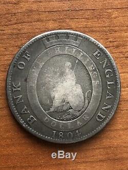 1804 Great Britain Bank of England George III Dollar Silver Coin Crown Rare