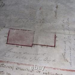 1809 Rare Lease of Dickson Square & Sketch of Nelson Square Surry Great Britain