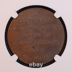 1811 Great Britain Bath Whitchurch & Dore Penny Token -NGC MS64 -Rare Top POP