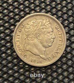 1817 Silver Shilling Great Britain George III English rare Coin