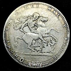 1819 LX Great Britain George III Crown Silver Coin Km # 675 With Mono -rare