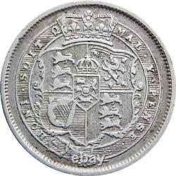 1819 over 3 Shilling George III Great Britain Rare Coin Silver (MO648-)