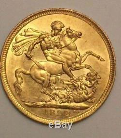 1822 GREAT BRITAIN London Sovereign Very Rare Gold Coin High Grade George IV