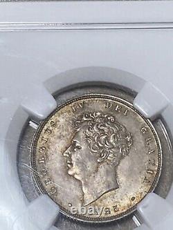 1825 Great Britain? 1s Shilling Silver Coin Bare Bust George IV MS 64 RARE