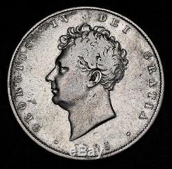 1825 UK Great Britain Silver Halfcrown George IV Coin KM# 695 S. 3809 RARE