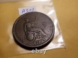 1826 Rare Piece Great Britain Penny