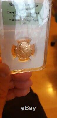 1837 GREAT BRITAIN London SOVEREIGN Very Rare Gold Coin XFGrade King William IV