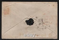1840 QV two SG2 1d Penny Blacks Plate 6 on Cover to Exeter CV £1150++ very rare