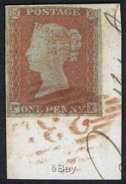 1841 1d Red Pl 157 PI RARE RED'232' of Galway on Piece RPS Cert Cat. £9,500.00