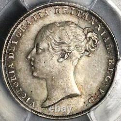 1845 PCGS MS 64 Victoria 6 Pence Great Britain Silver Rare Coin (22110401C)