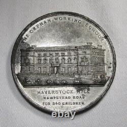 1847 Great Britain London Historical Orphan Working School Medal Rare AK330