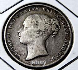 1848/6 Great Britain British One Shilling Rare World England Coin