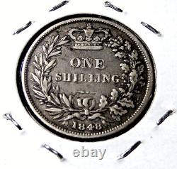 1848/6 Great Britain British One Shilling Rare World England Coin