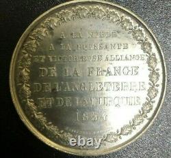 1854 Crimean War Ottoman Turkey Great Britain France Triple Alliance Medal Rare