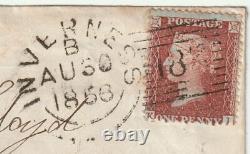 1856 RARE INVERNESS 1st TYPE EXPERIMENTAL DUPLEX 1d STAR COVER TO LLOYD OSWESTRY