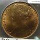 1860 Great Britain Penny Ms 65 Rb Rare Double Die Obverse